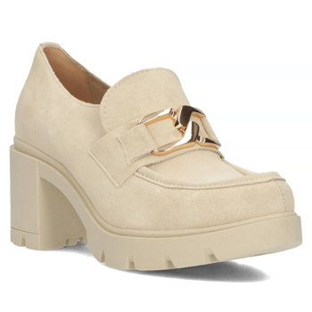 Filippo Lederhalbschuhe 20097 Beige