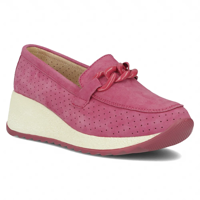 Filippo Lederhalbschuhe mit Keilabsatz DP6212/24 FH Fuchsia