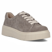 Filippo Lederhalbschuhe mit Plateausohle DP6454/24 TP Taupe