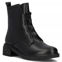 Filippo Lederstiefeletten mit Absatz DBT6326/24 BK Schwarz